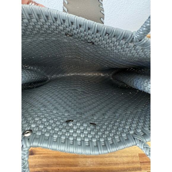 Recycled Plastic Tote Shoulder Bag Gray - Picture 5 of 6